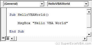 Hello VBA World