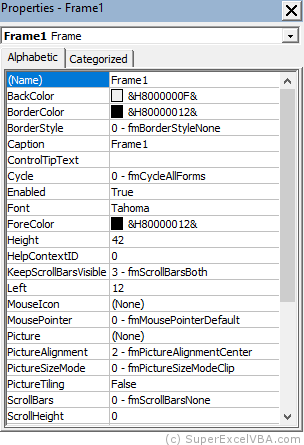 Label Properties