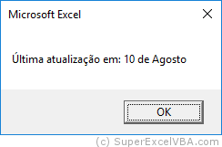 Exemplo de Evento