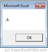 MsgBox A